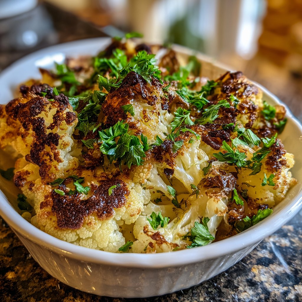 Blumenkohl mit Petersilie