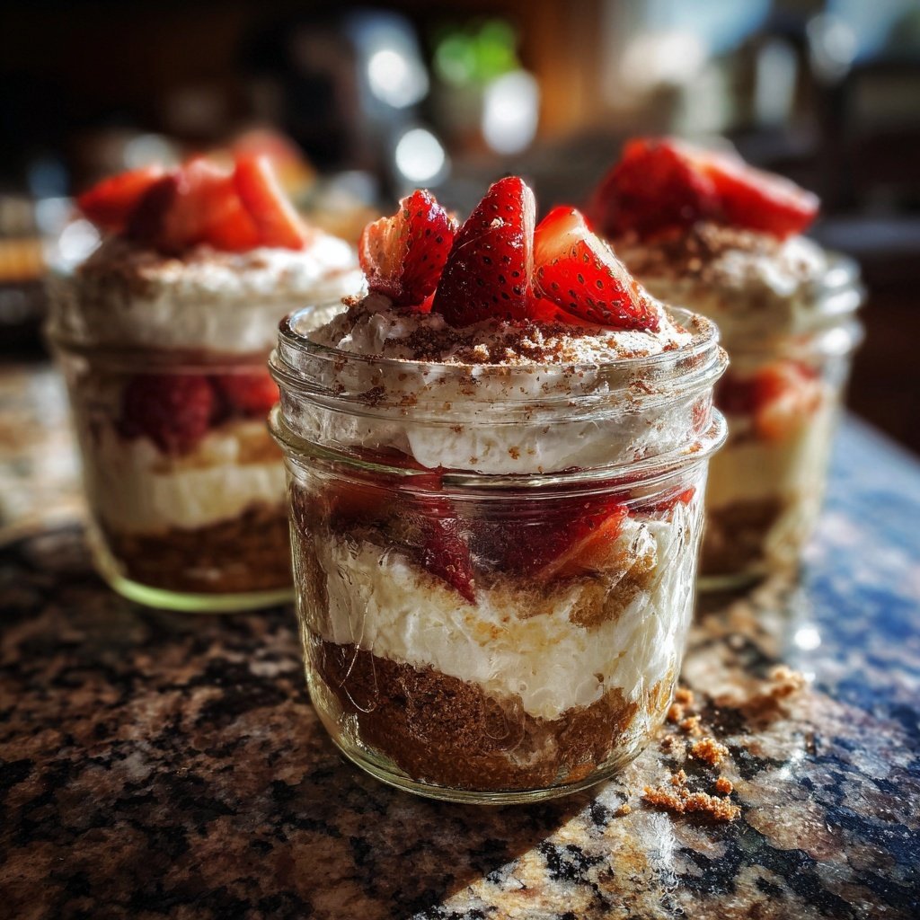 Erdbeer Tiramisu Im Glas