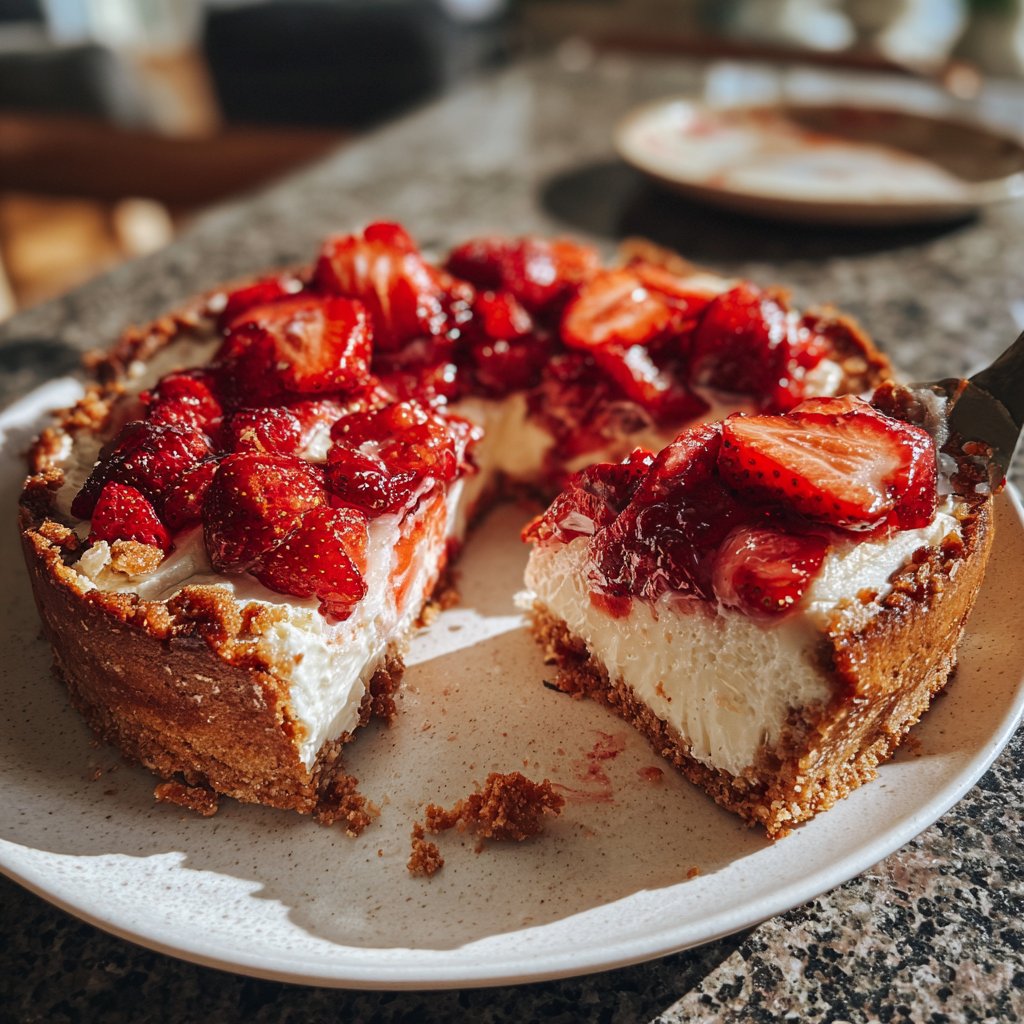 Erdbeerkuchen Mit Schmand