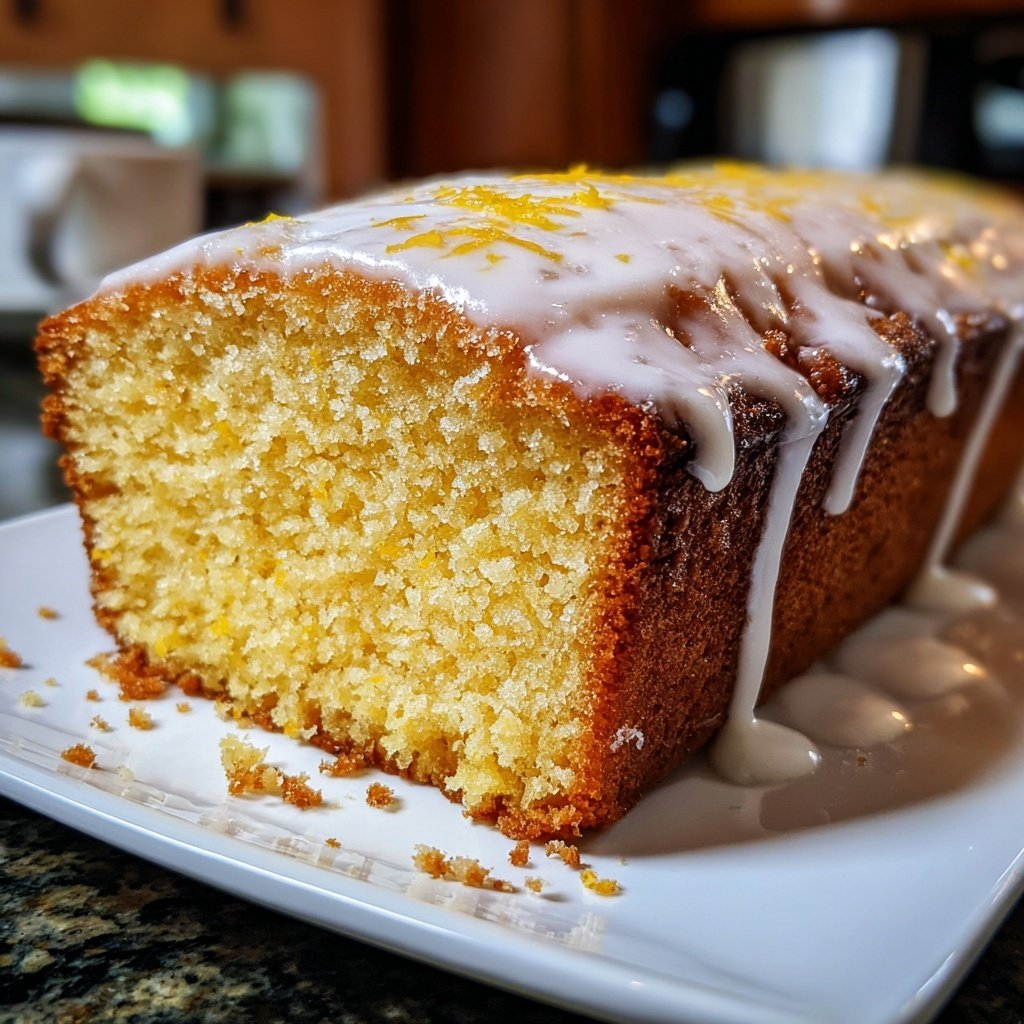 Karottenkuchen Mit Zitronen Glasur