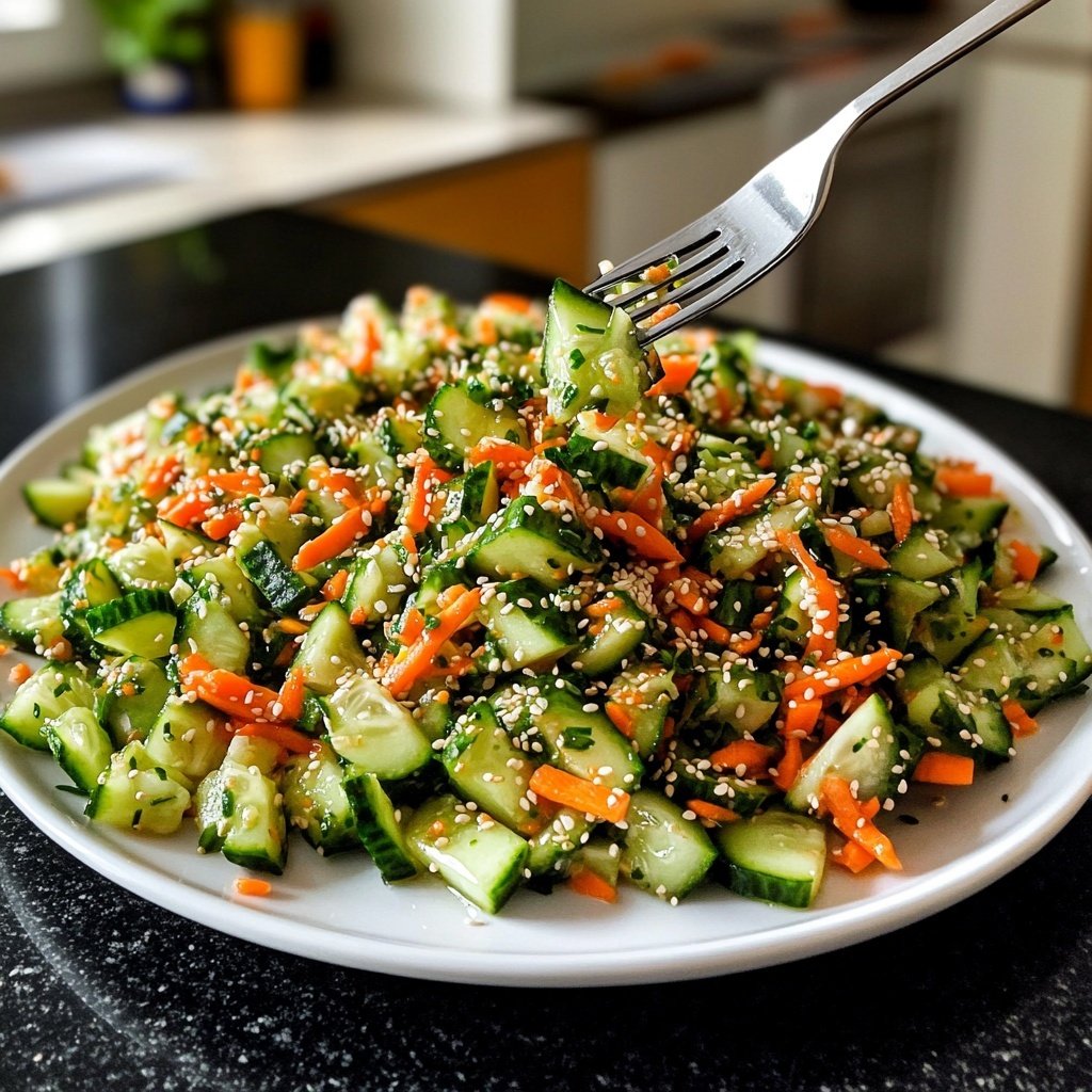 Asiatischer Salat mit Chinakohl & Sesam-Dressing